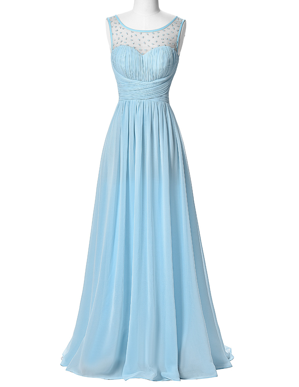 light blue ombre dress